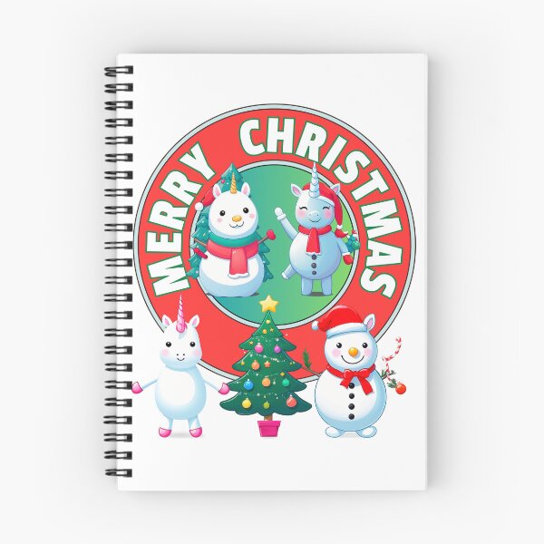 Item preview, Happy Christmas Unicorns & Snowmans designed and sold by RoseAIArtRhythm.