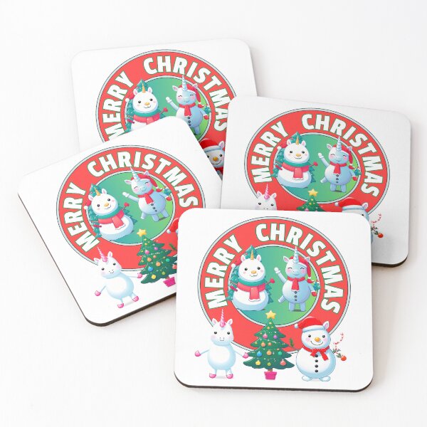 Item preview, Happy Christmas Unicorns & Snowmans designed and sold by RoseAIArtRhythm.