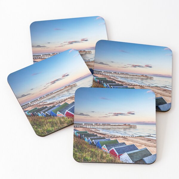 Item preview, Southwold Pier and Beach Huts at Sunset, Suffolk, England designed and sold by Paul Thompson Photography.