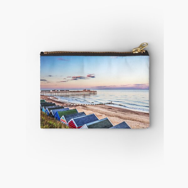 Item preview, Southwold Pier and Beach Huts at Sunset, Suffolk, England designed and sold by Paul Thompson Photography.