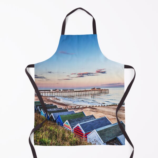 Item preview, Southwold Pier and Beach Huts at Sunset, Suffolk, England designed and sold by Paul Thompson Photography.