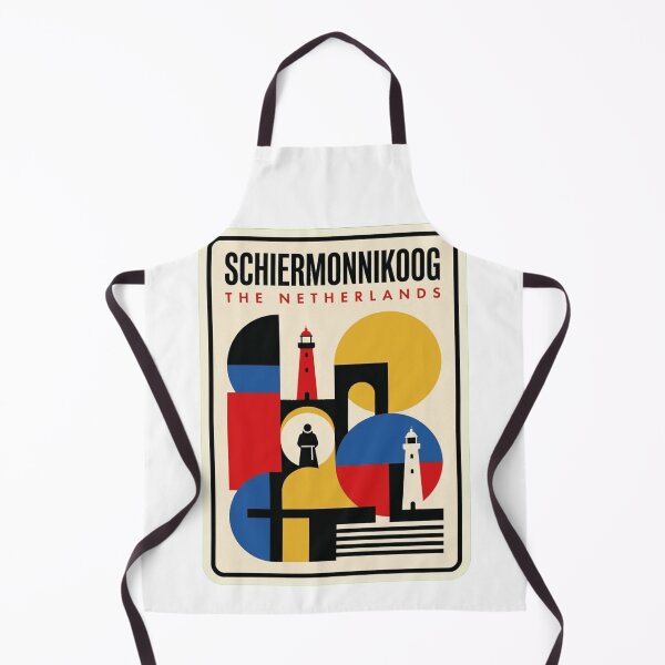 Item preview, Retro Schiermonnikoog Bauhaus Geometric Skyline designed and sold by k3rstman1.