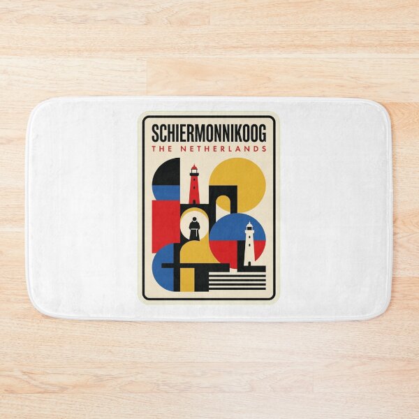 Item preview, Retro Schiermonnikoog Bauhaus Geometric Skyline designed and sold by k3rstman1.
