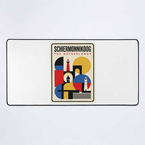 Item preview, Retro Schiermonnikoog Bauhaus Geometric Skyline designed and sold by k3rstman1.