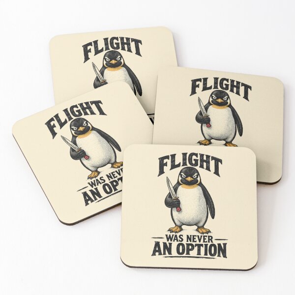Item preview, Flight was never an option Sarcastic Penguin Deadpan Humor  designed and sold by Mildly-Talented.