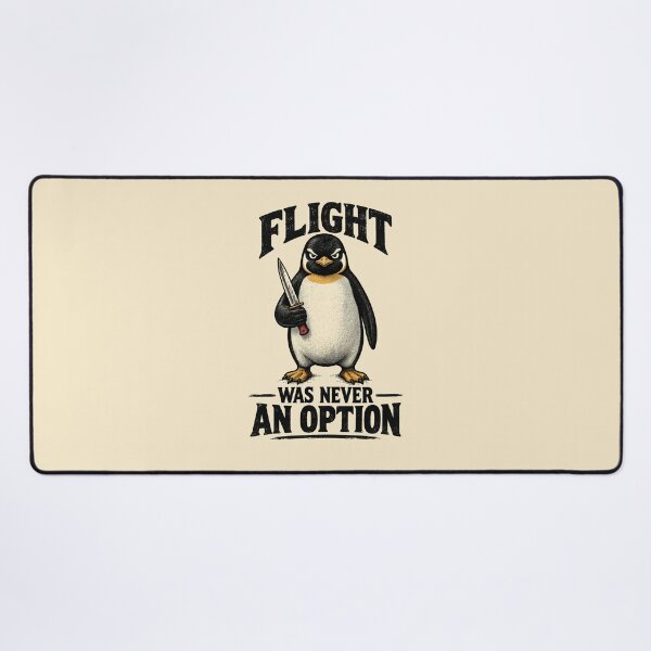 Item preview, Flight was never an option Sarcastic Penguin Deadpan Humor designed and sold by Mildly-Talented.