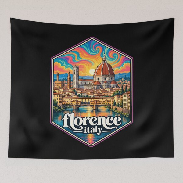 Item preview, Florence Italy Trippy Art designed and sold by TomFrontierArt.