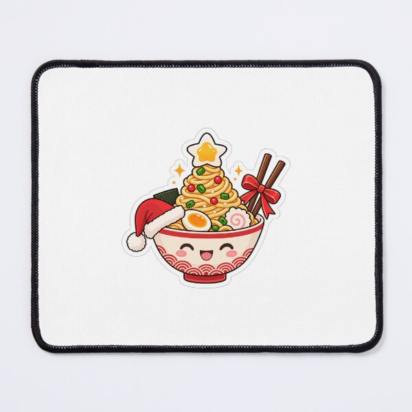 Item preview, Cute Kawaii Noodle Bowl with Red Bow designed and sold by naruto4925.