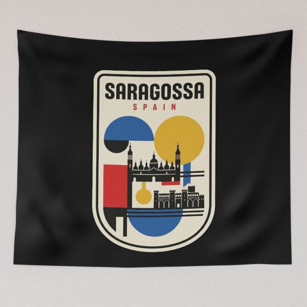 Item preview, Retro Saragossa Bauhaus Geometric Skyline designed and sold by k3rstman1.