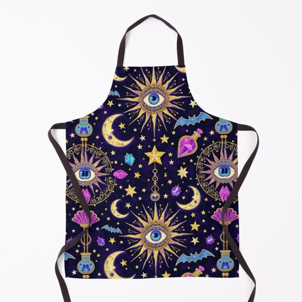 Item preview, Mystical Celestial Eye – Gothic Moon, Stars & Magic Seamless Pattern designed and sold by Dream Bloom Gallery.