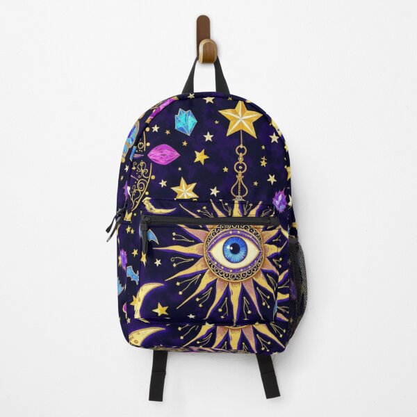 Item preview, Mystical Celestial Eye – Gothic Moon, Stars & Magic Seamless Pattern designed and sold by Dream Bloom Gallery.