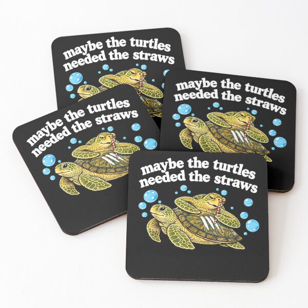 Item preview, Maybe The Turtles Needed The Straws Funny Turtle designed and sold by SiroBellucci.