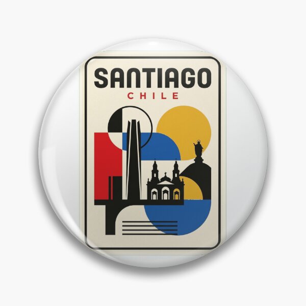 Item preview, Retro Santiago Bauhaus Geometric Skyline designed and sold by k3rstman1.