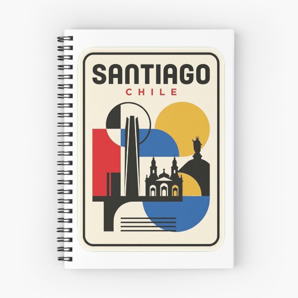 Item preview, Retro Santiago Bauhaus Geometric Skyline designed and sold by k3rstman1.