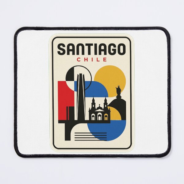 Item preview, Retro Santiago Bauhaus Geometric Skyline designed and sold by k3rstman1.