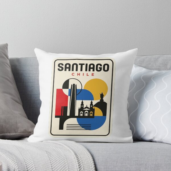 Item preview, Retro Santiago Bauhaus Geometric Skyline designed and sold by k3rstman1.