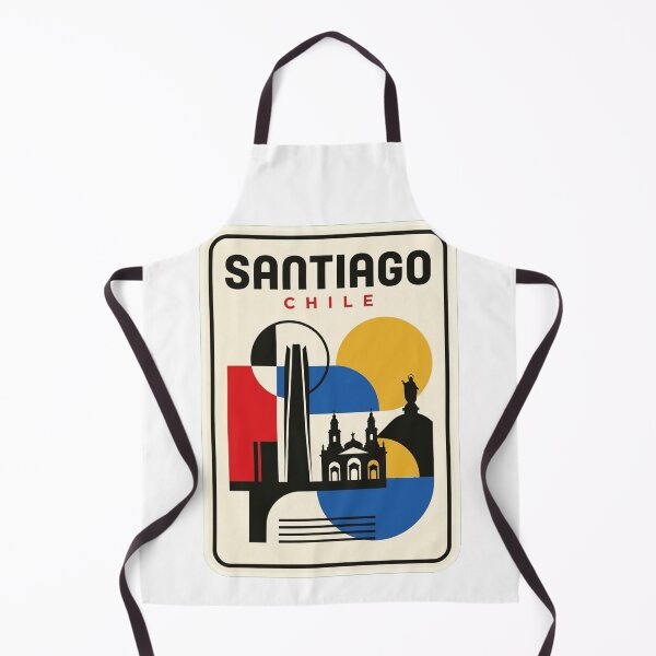 Item preview, Retro Santiago Bauhaus Geometric Skyline designed and sold by k3rstman1.