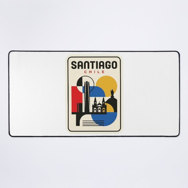 Item preview, Retro Santiago Bauhaus Geometric Skyline designed and sold by k3rstman1.