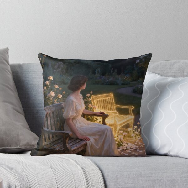 Item preview, Woman in Garden of Memory – Surreal Loss, Absence & Remembrance Fine Art designed and sold by stylishdzign.