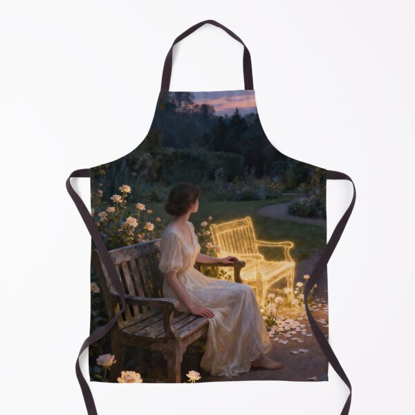 Item preview, Woman in Garden of Memory – Surreal Loss, Absence & Remembrance Fine Art designed and sold by stylishdzign.