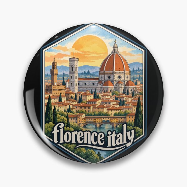Item preview, Florence Italy Watercolor Art Travel designed and sold by TomFrontierArt.