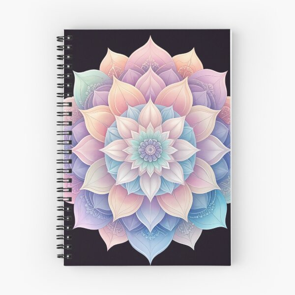 Artikelvorschau, Pastellblüten Mandala entworfen und verkauft von LiskoDesign.