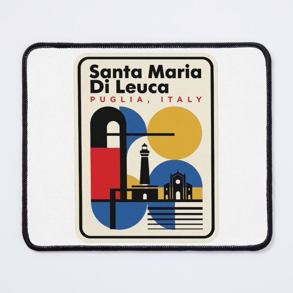 Item preview, Retro Santa Maria Di Leuca Bauhaus Geometric Skyline designed and sold by k3rstman1.