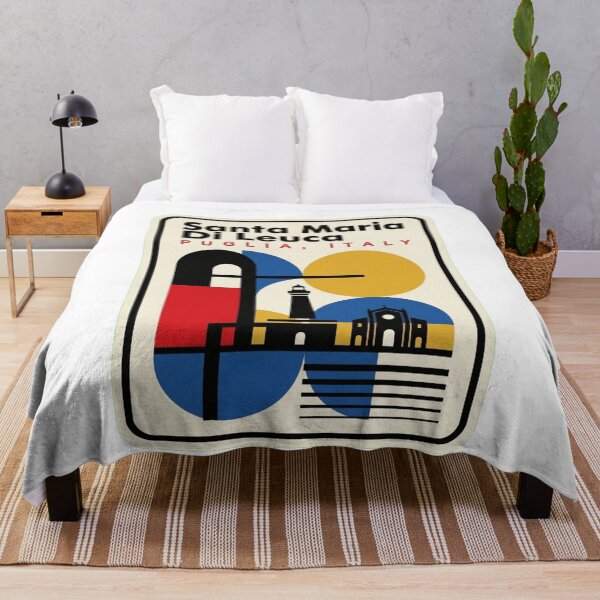 Item preview, Retro Santa Maria Di Leuca Bauhaus Geometric Skyline designed and sold by k3rstman1.
