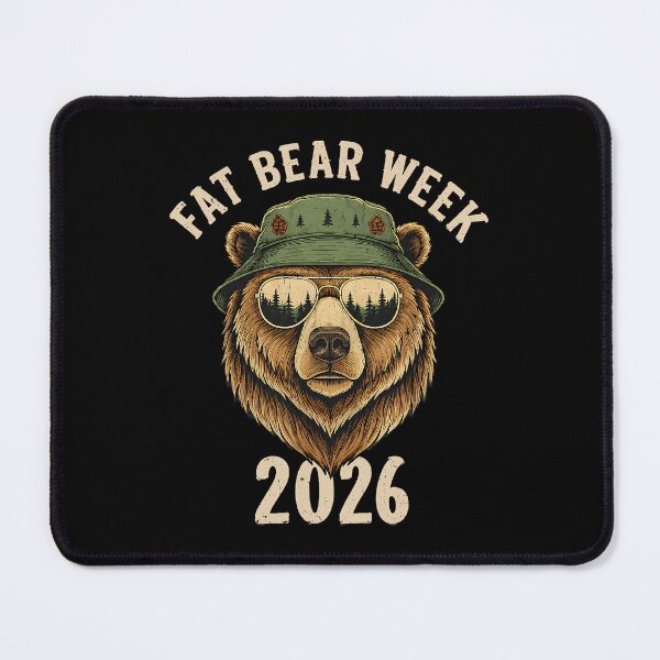 Item preview, Fat Bear Week 2026 Retro Nature Lover Bear designed and sold by OddPopARt.