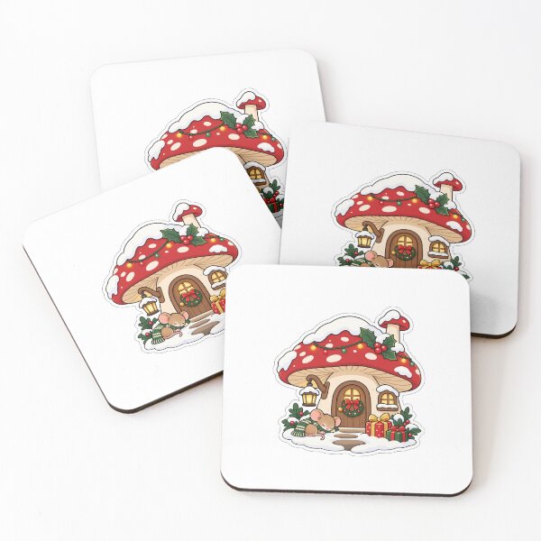Item preview, Cute Christmas Mouse Sleeping Beside a Cozy Cottage designed and sold by naruto4925.