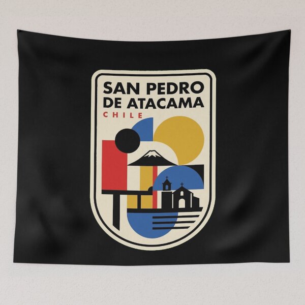 Item preview, Retro San Pedro De Atacama Bauhaus Geometric Skyline designed and sold by k3rstman1.