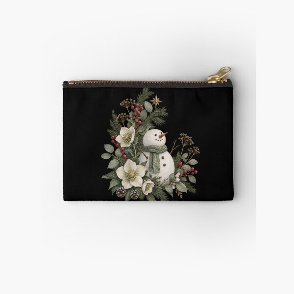 Item preview, Snowman In The Winter Garden Botanical Christmas designed and sold by PhylonBoxx.