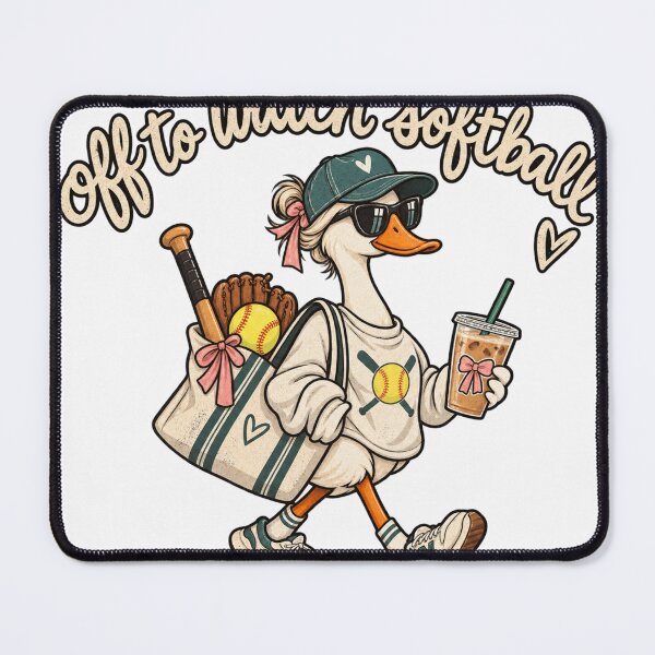 Item preview, Off to Watch Softball – Funny Softball Mom Goose Sports Lover designed and sold by GAIDREDA.