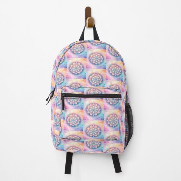 Item preview, Pastel flower mandala with background designed and sold by LiskoDesign.