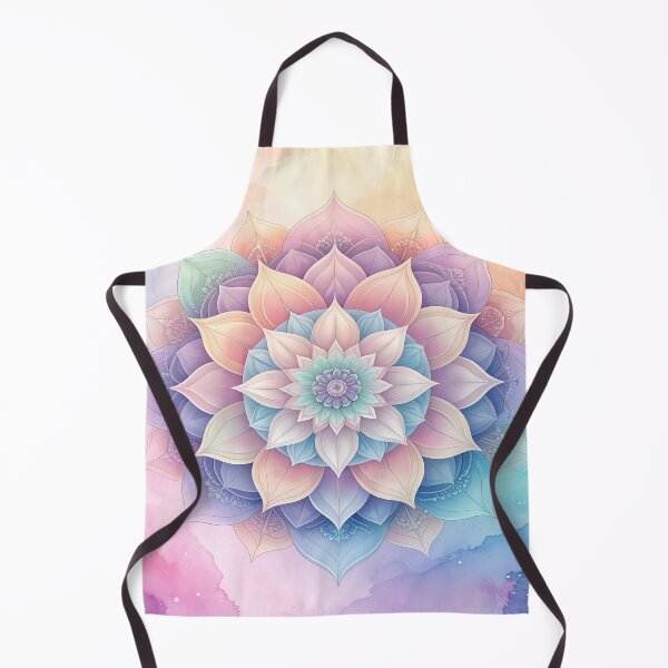 Item preview, Pastel flower mandala with background designed and sold by LiskoDesign.