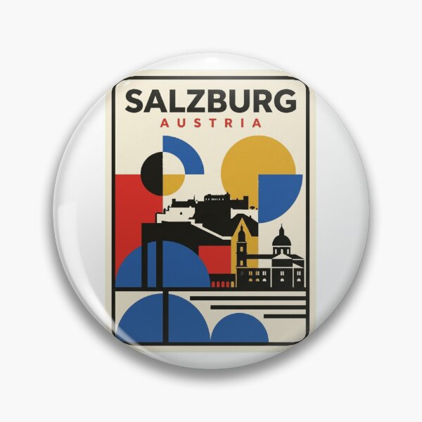 Item preview, Retro Salzburg Bauhaus Geometric Skyline designed and sold by k3rstman1.