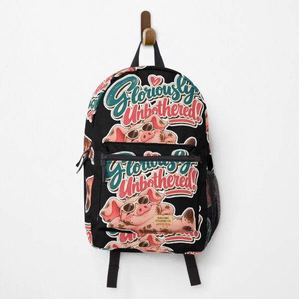 Item preview, GLORIOUSLY UNBOTHERED! BY NAGGINGSTICKERSCO. ROLL LIKE A PIG! COLLECTION | BLACK Edition | No.01 designed and sold by LaMaisonOfMY.