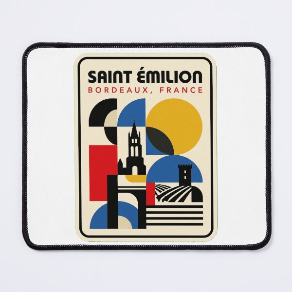 Item preview, Retro Saint Émilion Bauhaus Geometric Skyline designed and sold by k3rstman1.
