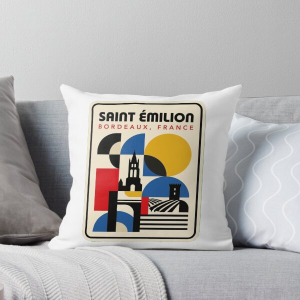 Item preview, Retro Saint Émilion Bauhaus Geometric Skyline designed and sold by k3rstman1.