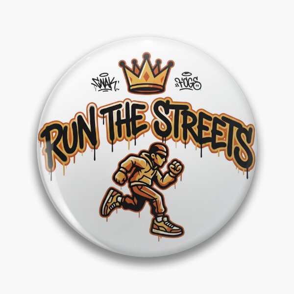 Item preview, Bold Urban Runner Graffiti Athletics Design designed and sold by StickerNestYou.