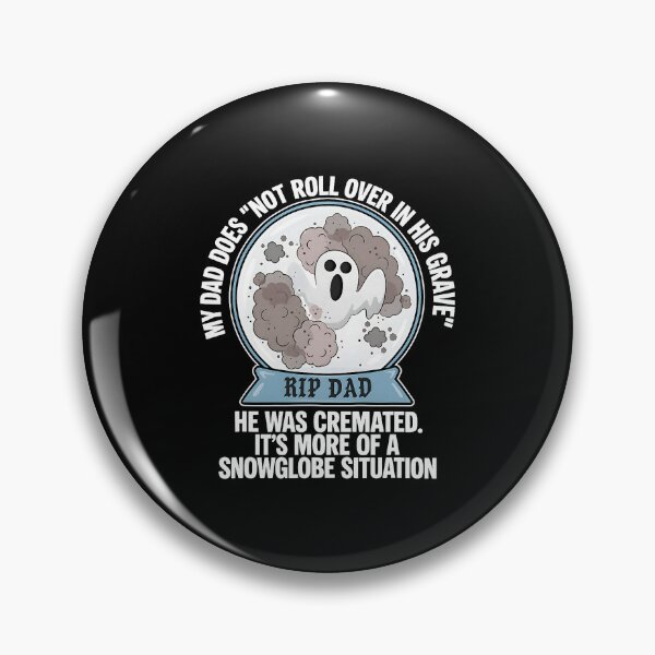 Item preview, RIP Dad Ghost Snowglobe Memorial Humor designed and sold by OddPopARt.