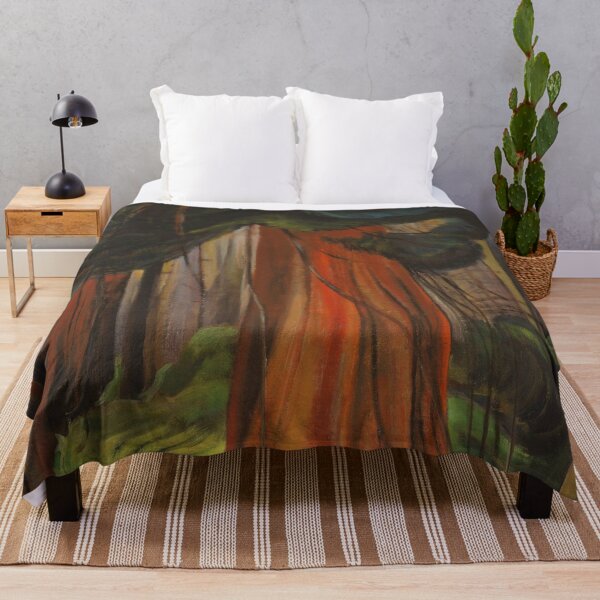 Item preview, Giant red cedar and forest, British Columbia, Canada landscape painting print by Emily Carr designed and sold by Jéanpaul Ferro.