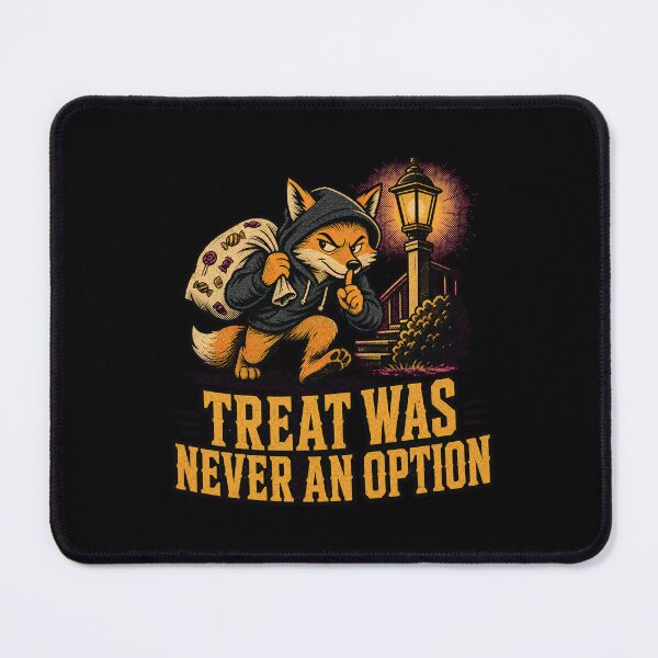 Item preview, Funny Fox Shirt, "Treat was never an option" Tee, Sarcastic Fox, Deadpan Humor Deadpan Humor designed and sold by Mildly-Talented.