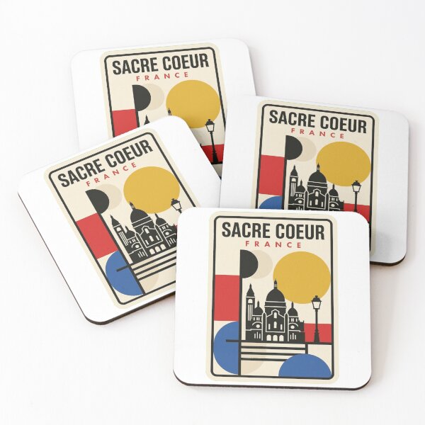 Item preview, Retro Sacre Coeur Bauhaus Geometric Skyline designed and sold by k3rstman1.