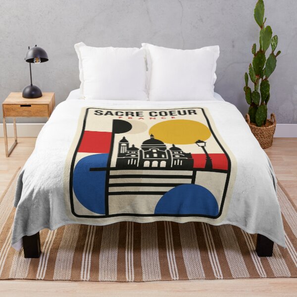Item preview, Retro Sacre Coeur Bauhaus Geometric Skyline designed and sold by k3rstman1.