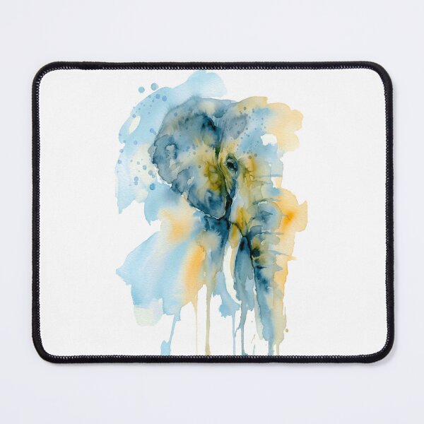 Item preview, Elephant, Half Face, Steel Blue designed and sold by caracatita75.