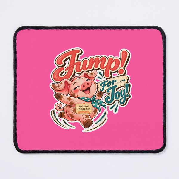 Item preview, JUMP! FOR JOY! BY NAGGINGSTICKERSCO. ROLL LIKE A PIG! COLLECTION | ELECTRIC PINK Edition | No.01 designed and sold by LaMaisonOfMY.