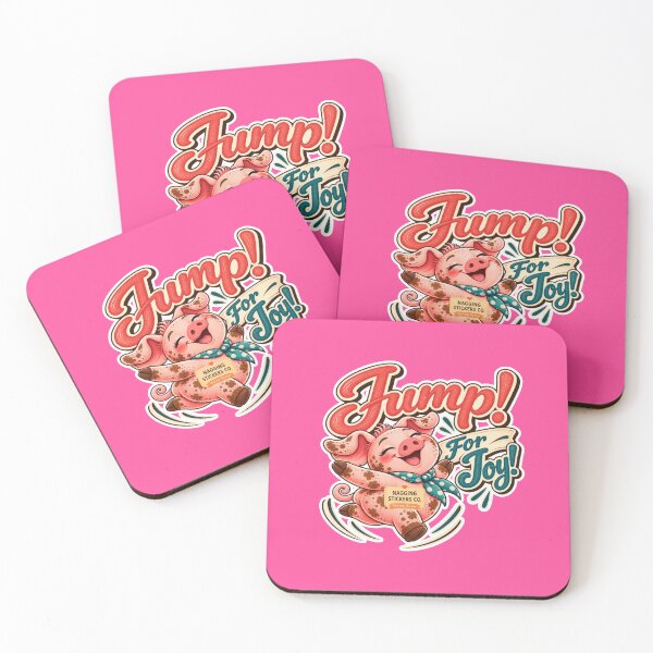 Item preview, JUMP! FOR JOY! BY NAGGINGSTICKERSCO. ROLL LIKE A PIG! COLLECTION | ELECTRIC PINK Edition | No.01 designed and sold by LaMaisonOfMY.