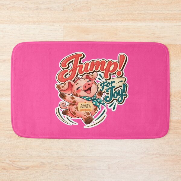 Item preview, JUMP! FOR JOY! BY NAGGINGSTICKERSCO. ROLL LIKE A PIG! COLLECTION | ELECTRIC PINK Edition | No.01 designed and sold by LaMaisonOfMY.