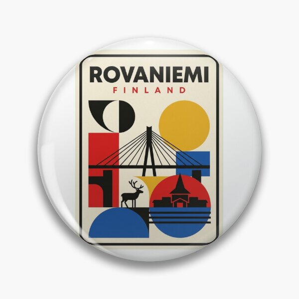 Item preview, Retro Rovaniemi Bauhaus Geometric Skyline designed and sold by k3rstman1.